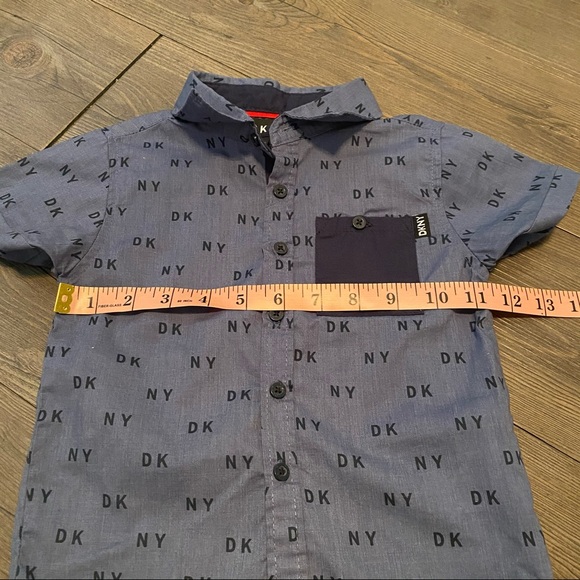 DKNY 3T short sleeve Blue button down shirt - Picture 7 of 7